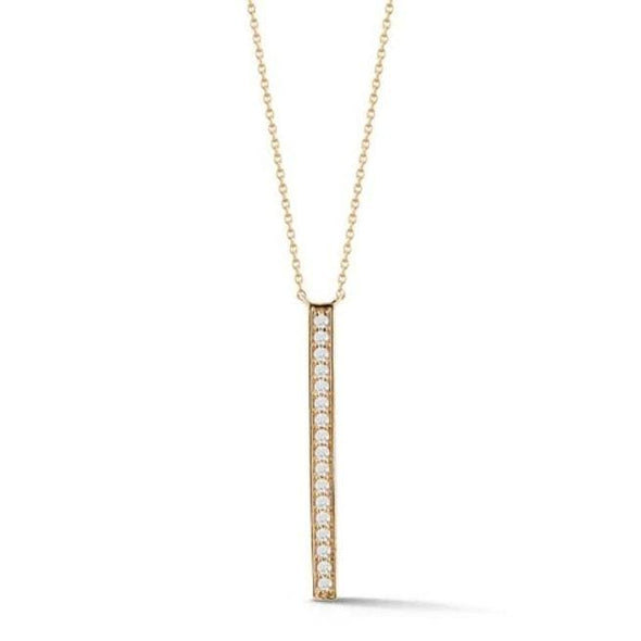 Dana Rebecca Designs Necklaces and Pendants Sylvie Rose Long Bar Drop Necklace