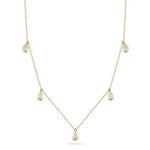 Dana Rebecca Designs Necklaces and Pendants Taylor Elaine Pear Station Necklace - Yellow Gold