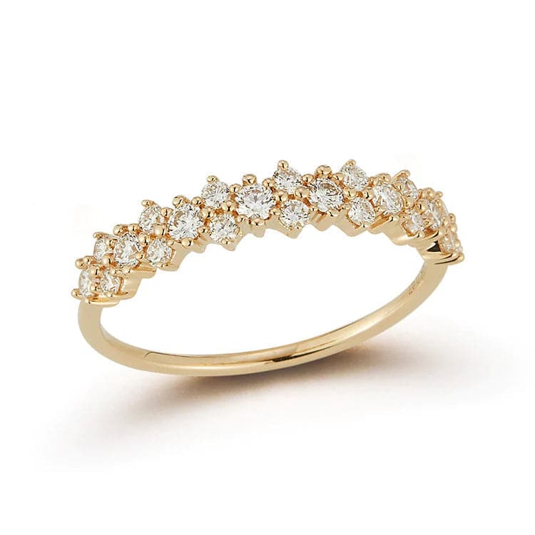 Dana Rebecca Designs Ring Vivian Lily Array Ring - Yellow Gold 6.5