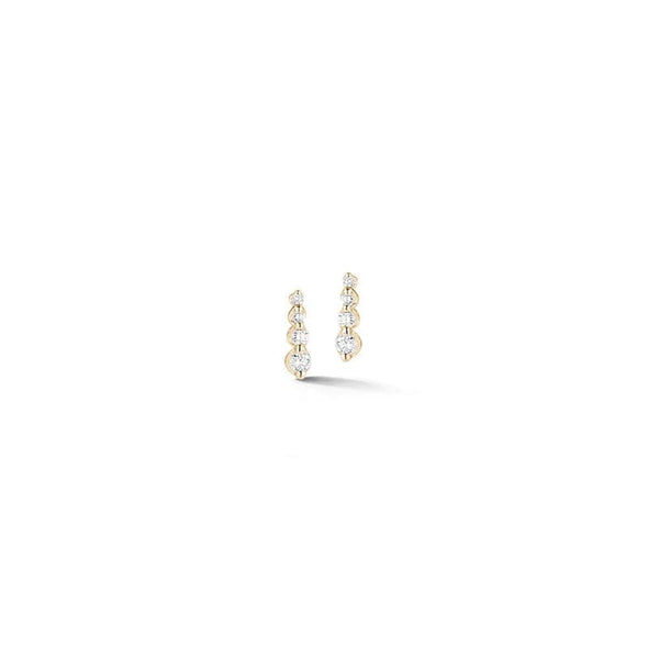 Dana Rebecca Designs Earring Vivian Lily Graduating Bar Studs - Yellow Gold