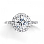 Danhov Engagement Ring Per Lei Halo Setting