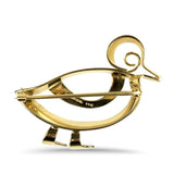 Estate Tiffany & Co. Pins & Brooches 14K Yellow Gold Stylized Duck Pin