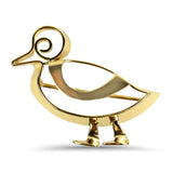 Estate Tiffany & Co. Pins & Brooches 14K Yellow Gold Stylized Duck Pin