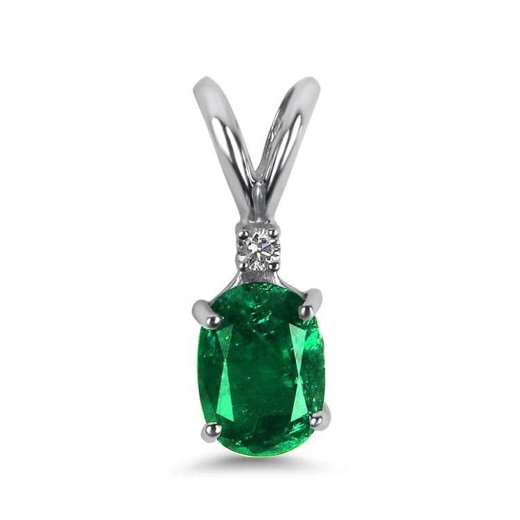 Fitzgerald Imports Necklaces and Pendants 14k White Gold and Diamond Pendant