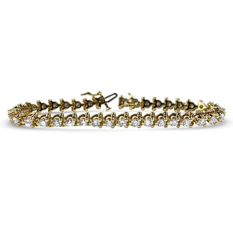 Fope Bracelet 14K Yellow Gold Diamond Line Bracelet