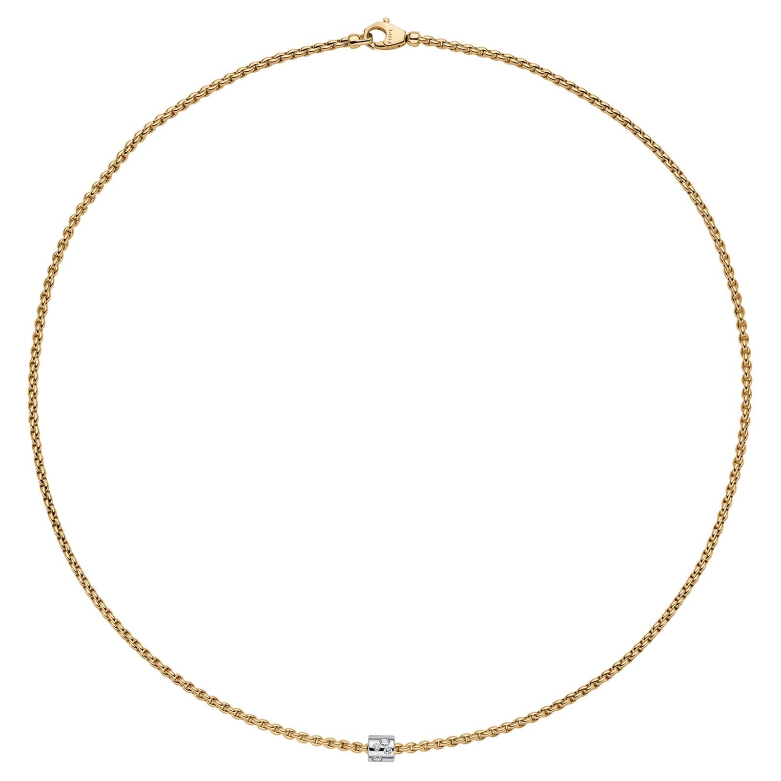 Fope Bracelet Aria 18K Yellow Gold Diamond Necklace