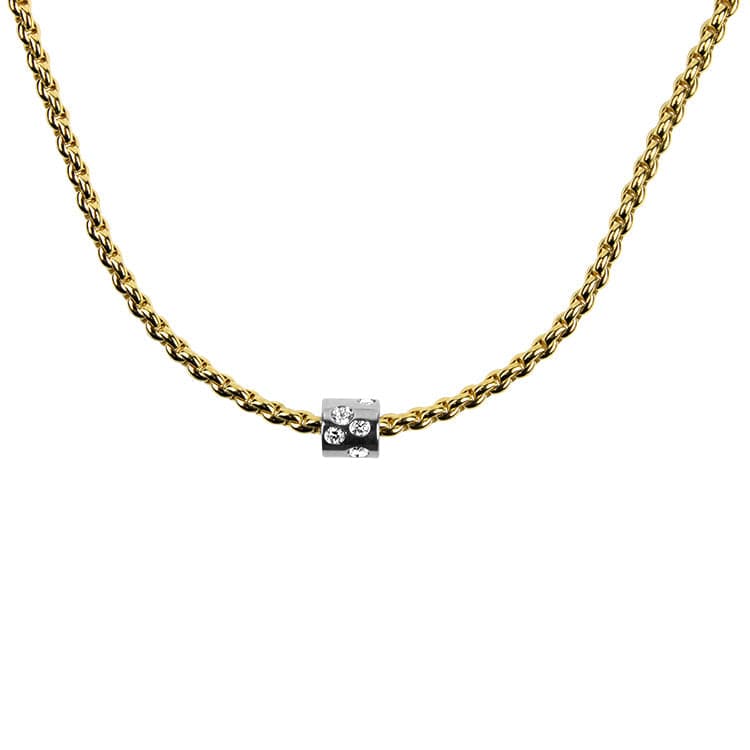 Fope Necklaces and Pendants Aria 18K Yellow Gold Diamond Necklace
