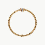 Fope Bracelet Eka Tiny Flex'it Bracelet in 18k Yellow Gold with Yellow, Rose & White Gold Rondells