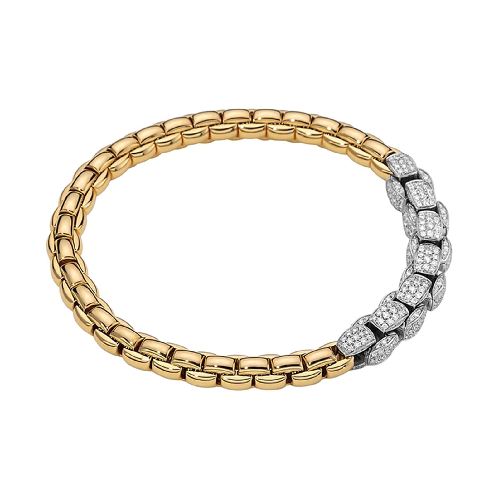 Fope Bracelet Mia Luce Flex'it 18K Yellow Gold Bracelet with Diamonds