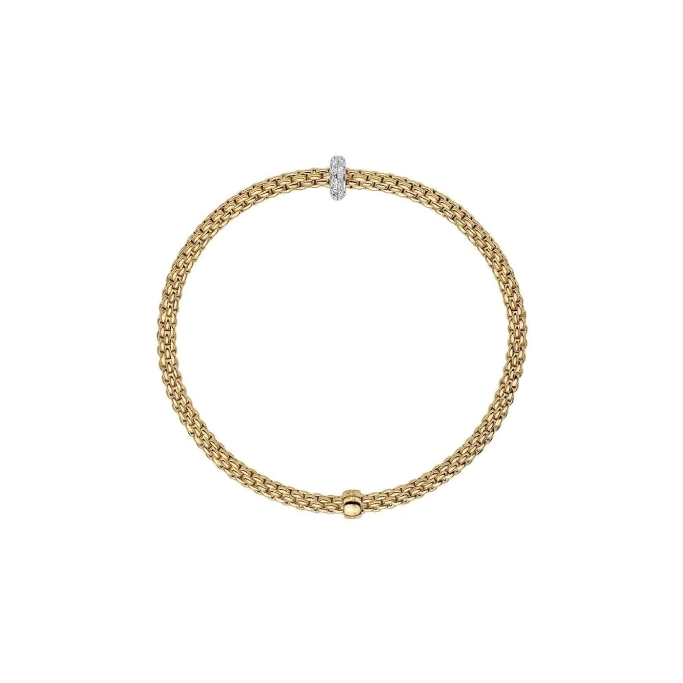 Fope Bracelet Prima Flex'it 18K Yellow Gold Bracelet with Diamonds