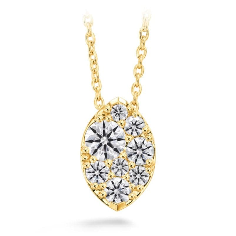 Hearts on Fire Necklaces and Pendants 18K Yellow Gold Tessa Navette Diamond Necklace