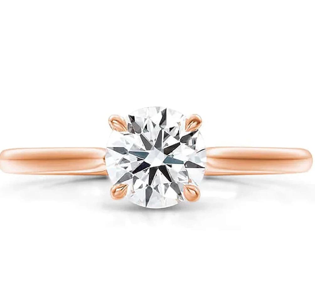 Hearts on Fire Engagement Engagement Ring 18K Rose Gold Camilla 4 Prong Engagement Setting 7.5mm / 6.5