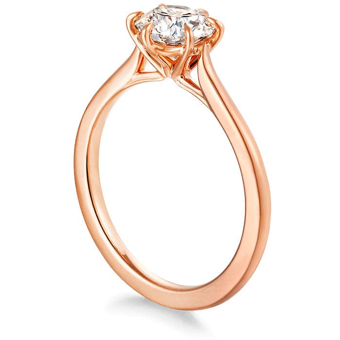 Hearts on Fire Engagement Engagement Ring 18K Rose Gold Camilla 6 Prong Engagement Setting 6.5mm / 6.5