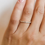 Hearts on Fire Engagement Wedding Band 18k Rose Gold Isabelle Bezel Diamond Band 6.5