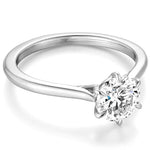Hearts on Fire Engagement Engagement Ring 18K White Gold Camilla 6 Prong Engagement Setting