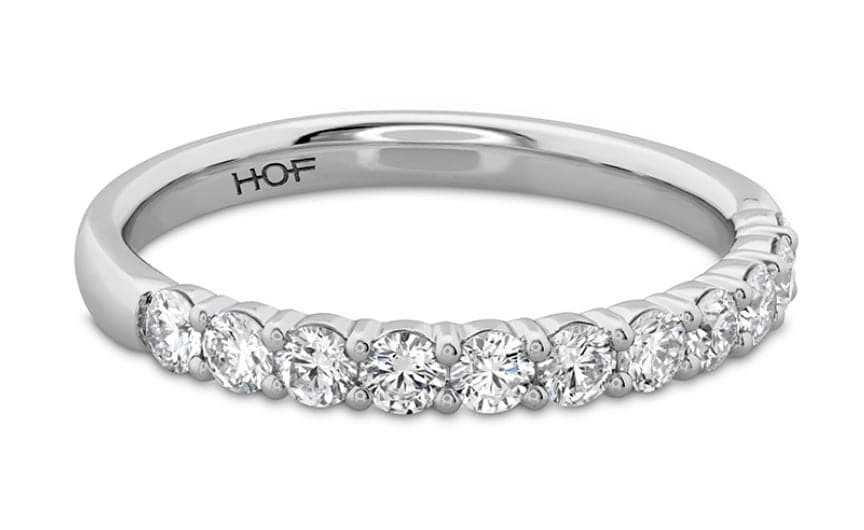 Hearts on Fire Engagement Wedding Band 18K White Gold Eleven-Stone Diamond Band .50 / G-H/VS-SI / 6.5