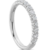 Hearts on Fire Engagement Wedding Band 18K White Gold Eleven-Stone Diamond Band 1.00 / G-H/VS-SI / 6.5