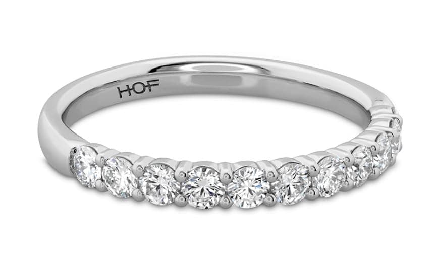 Hearts on Fire Engagement Wedding Band 18K White Gold Eleven-Stone Diamond Band 1.00 / G-H/VS-SI / 6.5