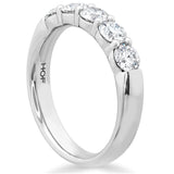 Hearts on Fire Engagement Wedding Band 18k White Gold Five-Stone Diamond Band 2.00 / GH/VS-SI / 6.5