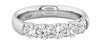 Hearts on Fire Engagement Wedding Band 18k White Gold Five-Stone Diamond Band 2.00 / GH/VS-SI / 6.5