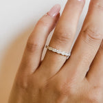Hearts on Fire Engagement Wedding Band 18k White Gold Lorelei Floral Milgrain Diamond Band I-J/VS-SI / 6.5