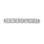 Hearts on Fire Engagement Wedding Band 18k White Gold Signature Nine Diamond Band