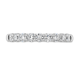 Hearts on Fire Engagement Wedding Band 18k White Gold Signature Nine Diamond Band
