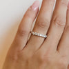 Hearts on Fire Engagement Wedding Band 18k White Gold Signature Seven Diamond Band .50 / G-H/VS-SI / 6.5