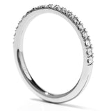 Hearts on Fire Engagement Wedding Band 18K White Gold Transcend  Diamond Band 6.5