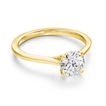 Hearts on Fire Engagement Engagement Ring 18k Yellow Gold Camilla 4 Prong Engagement Ring Setting