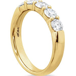 Hearts on Fire Engagement Wedding Band 18k Yellow Gold Five-Stone Diamond Band 2.00 / GH/VS-SI / 6.5