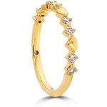 Hearts on Fire Engagement Wedding Band Behati Bold Shapes Band G-H/VS-SI / 6.5