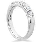 Hearts on Fire Engagement Wedding Band Copy of 18K Yellow Gold Five-Stone Diamond Band 1.00 / G-H/VS-SI / 6.5