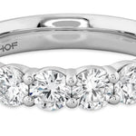 Hearts on Fire Engagement Wedding Band Copy of 18K Yellow Gold Five-Stone Diamond Band 1.00 / G-H/VS-SI / 6.5