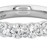 Hearts on Fire Engagement Wedding Band Copy of 18K Yellow Gold Five-Stone Diamond Band 1.00 / G-H/VS-SI / 6.5