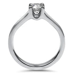 Hearts on Fire Engagement Engagement Ring Estate 18k White Gold .55ct Ideal Cut Felicity Split Shank Solitaire Diamond Engagement Ring 6.5