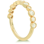 Hearts on Fire Engagement Wedding Band HOF Bezel Diamond Band