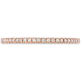 Hearts on Fire Engagement Wedding Band HOF Classic Eternity Band - Rose Gold 6.5