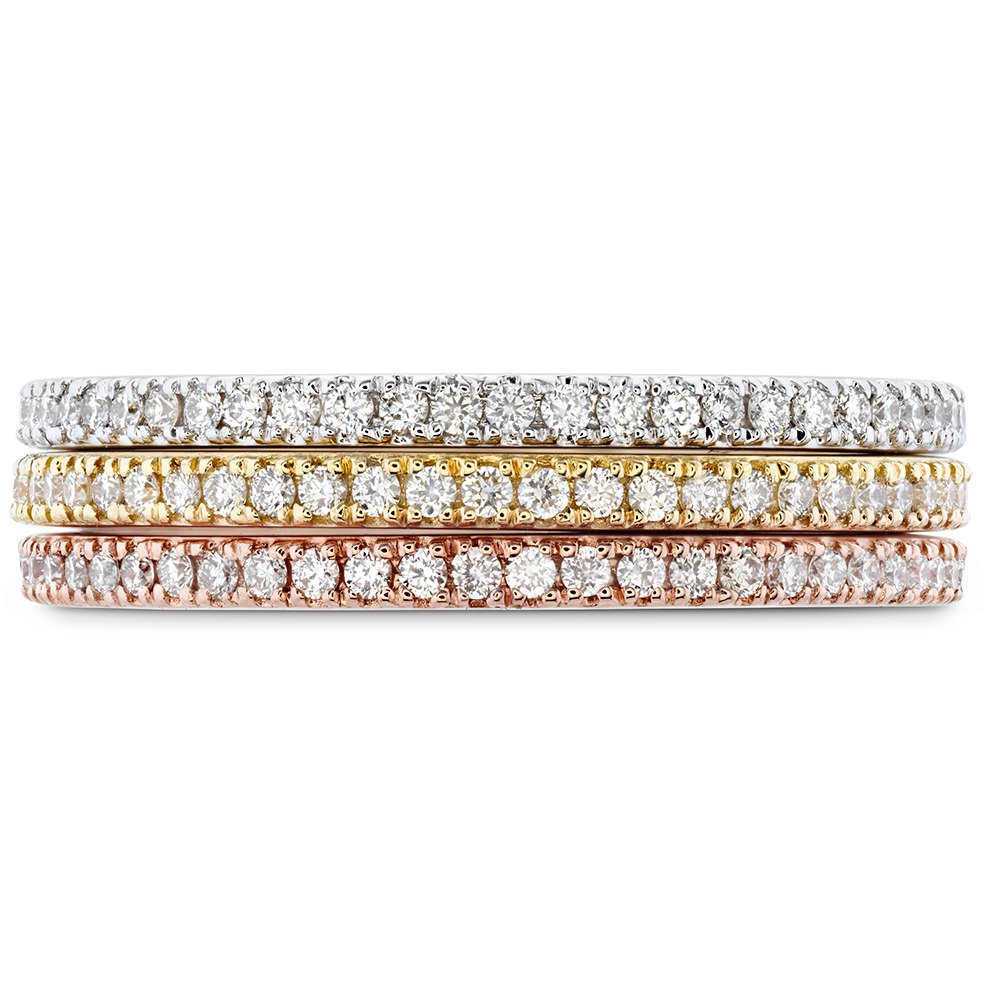 Hearts on Fire Engagement Wedding Band HOF Classic Eternity Band - Size 5.5 5.5 / 18k White