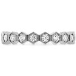 Hearts on Fire Engagement Wedding Band HOF Hex Diamond Band 6.5