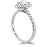 Hearts on Fire Engagement Engagement Ring Juliette Oval Halo Diamond Engagement Setting