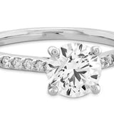 Hearts on Fire Engagement Engagement Ring Platinum Camilla 4 Prong Engagement Setting 6.5mm / 6.5