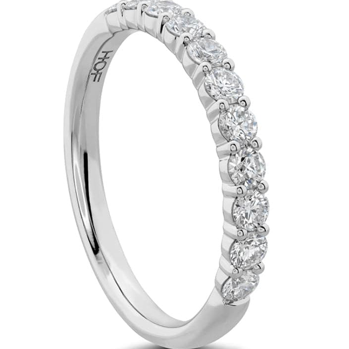 Hearts on Fire Engagement Wedding Band Platinum Eleven-Stone Diamond Band 1.33 / G-H/VS-SI / 6.5