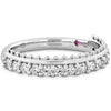 Hearts on Fire Engagement Ring Sloane Picot All In Row Band 18k White / G-H/VS-SI / 6.5