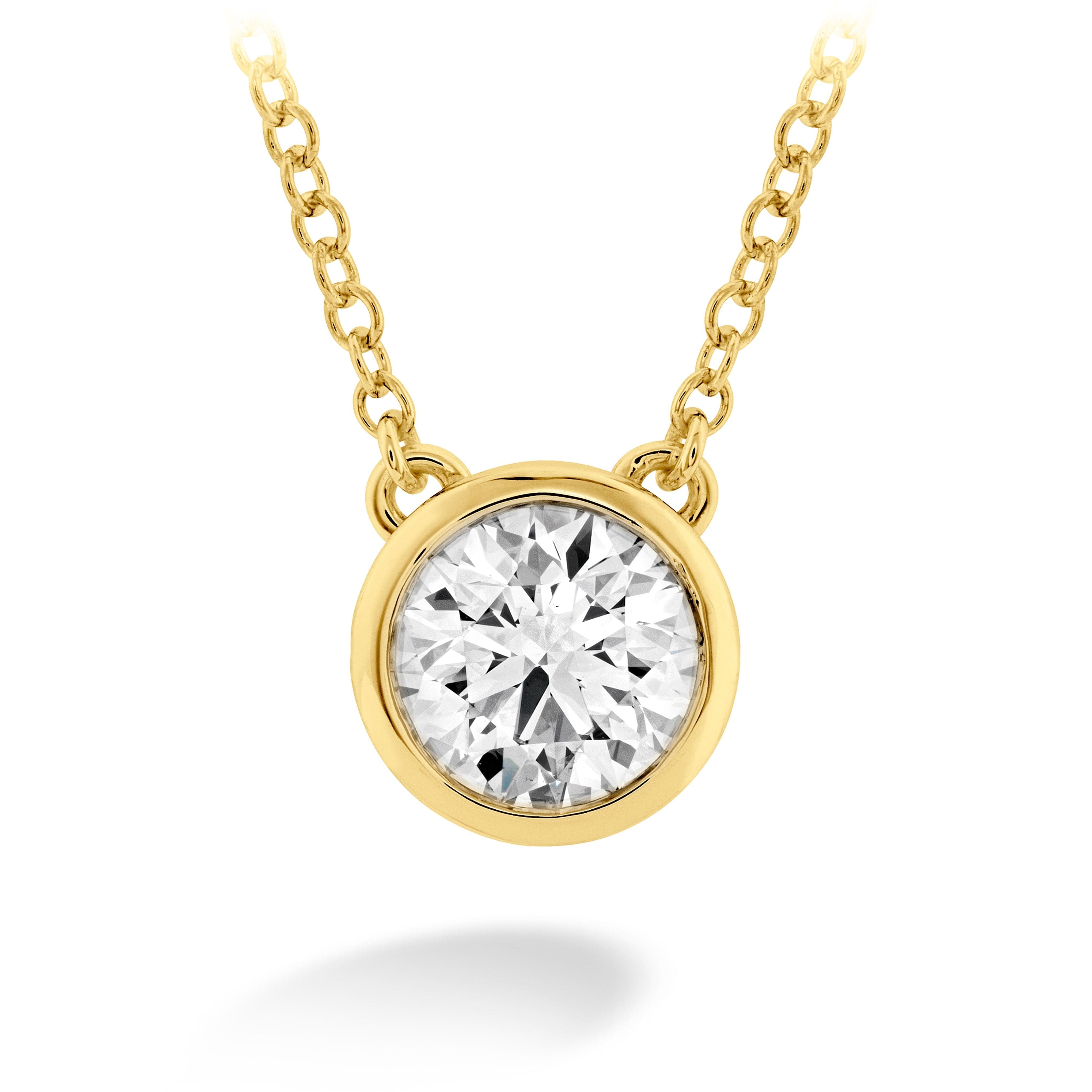 Hearts on Fire Necklaces and Pendants HOF Classic Bezel Solitaire Pendant