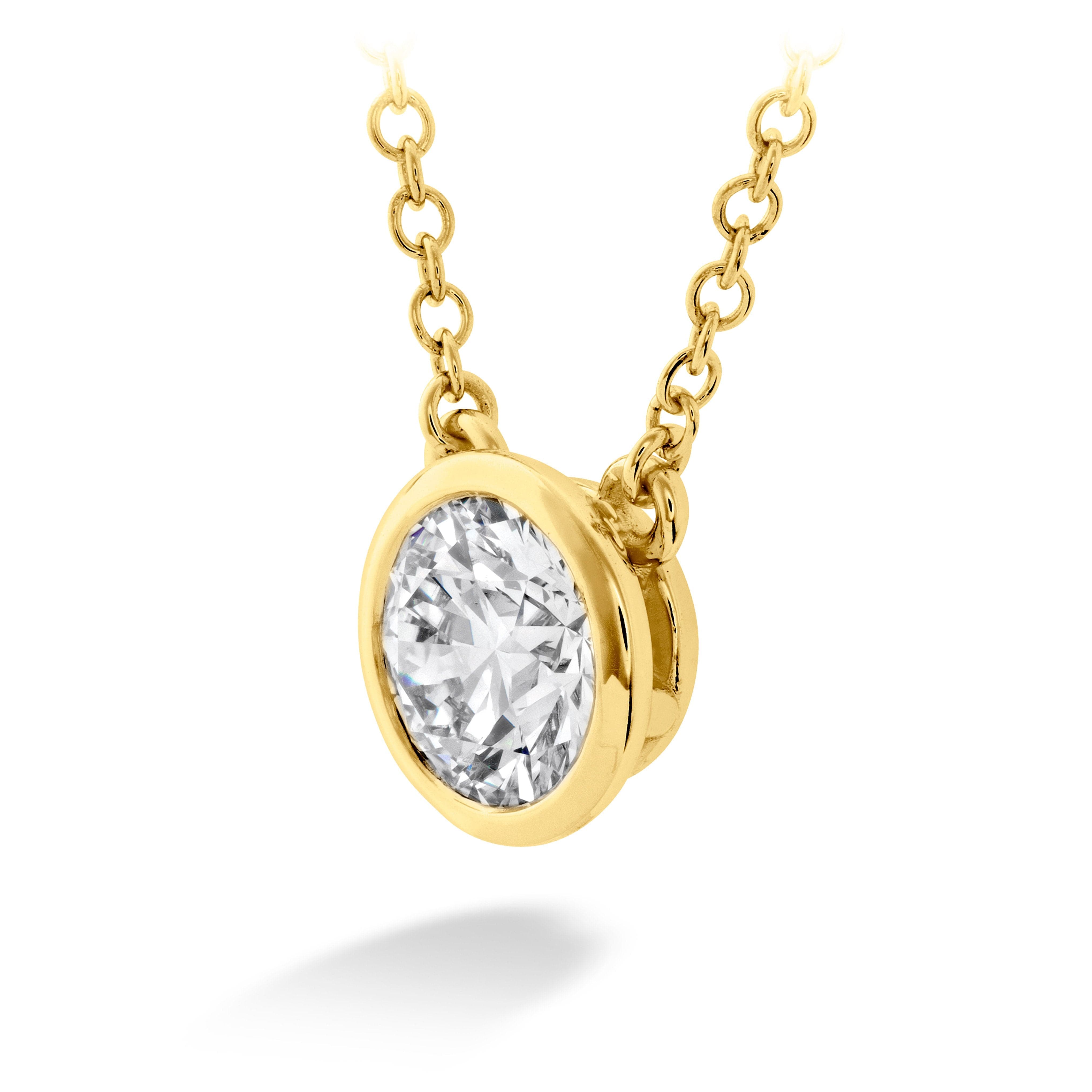 Hearts on Fire Necklaces and Pendants HOF Classic Bezel Solitaire Pendant