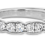 Hearts on Fire Ring Platinum Lorelei Floral Band 18k White / 6.5