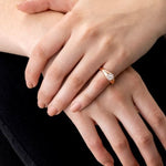 Hearts on Fire Ring Tessa Circle Signet Diamond Cluster Ring - White Gold 6.5
