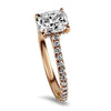 Kwiat Engagement Ring 18K Rose Gold Kwiat Cushion Cut Diamond Engagement Ring 6.5