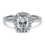 Kwiat Engagement Ring Platinum Kwiat Cushion Cut Diamond Halo Engagement Ring 6.5